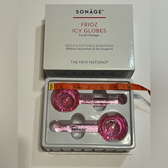 SONÄGE FRIOZ ICY PINK GLOBES FACIAL MASSAGERS - Picture 4 of 6